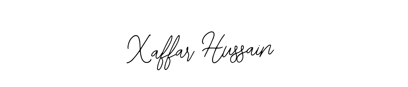 How to make Xaffar Hussain name signature. Use Bearetta-2O07w style for creating short signs online. This is the latest handwritten sign. Xaffar Hussain signature style 12 images and pictures png