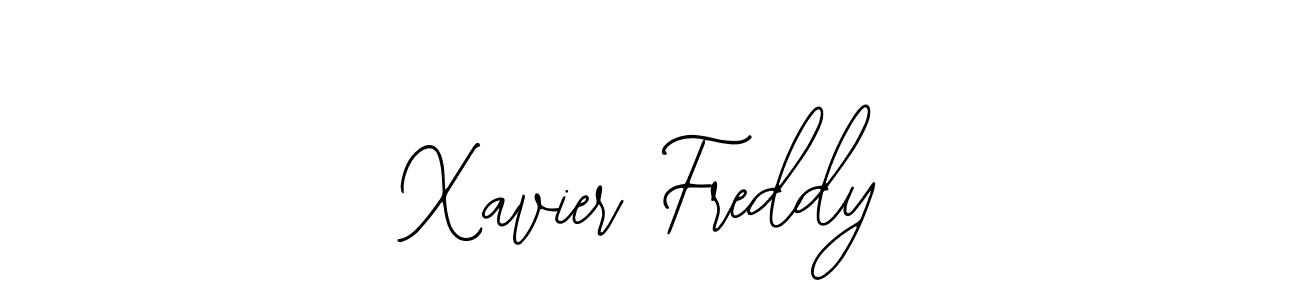 How to make Xavier Freddy name signature. Use Bearetta-2O07w style for creating short signs online. This is the latest handwritten sign. Xavier Freddy signature style 12 images and pictures png