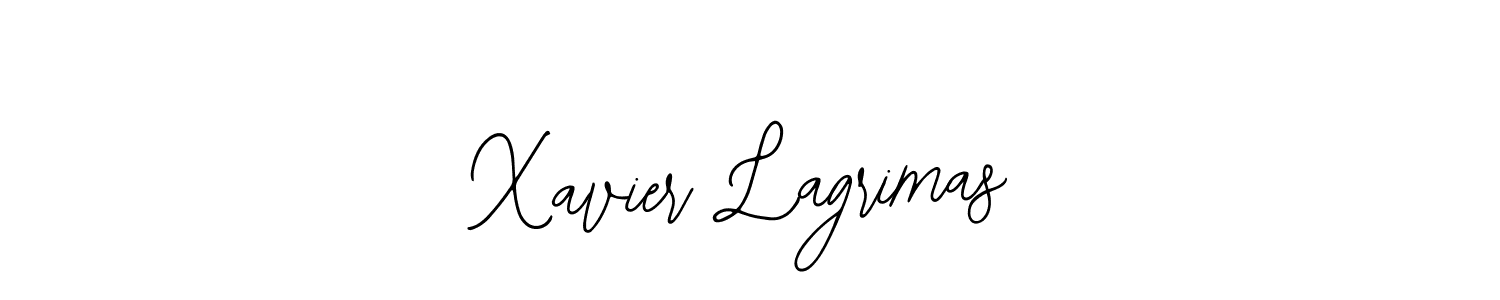 How to make Xavier Lagrimas name signature. Use Bearetta-2O07w style for creating short signs online. This is the latest handwritten sign. Xavier Lagrimas signature style 12 images and pictures png