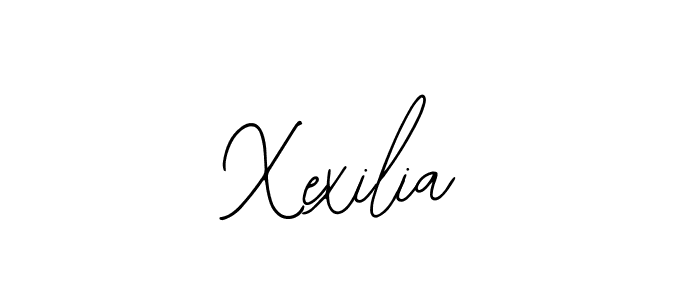 How to make Xexilia name signature. Use Bearetta-2O07w style for creating short signs online. This is the latest handwritten sign. Xexilia signature style 12 images and pictures png
