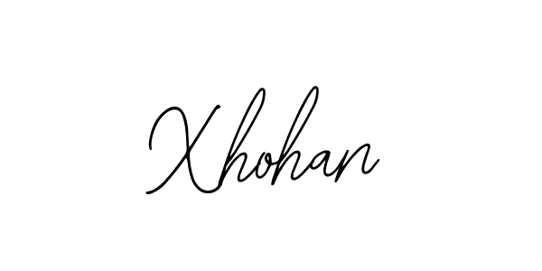 How to make Xhohan name signature. Use Bearetta-2O07w style for creating short signs online. This is the latest handwritten sign. Xhohan signature style 12 images and pictures png