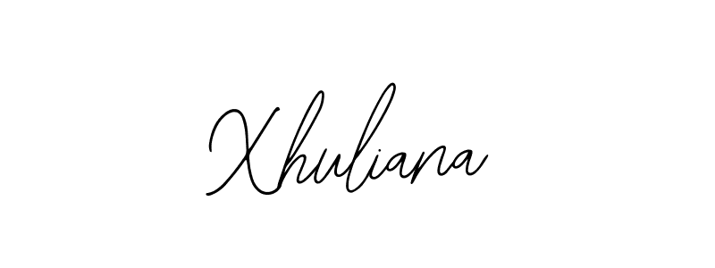Make a beautiful signature design for name Xhuliana. With this signature (Bearetta-2O07w) style, you can create a handwritten signature for free. Xhuliana signature style 12 images and pictures png
