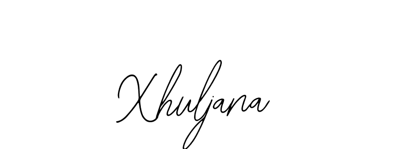 The best way (Bearetta-2O07w) to make a short signature is to pick only two or three words in your name. The name Xhuljana include a total of six letters. For converting this name. Xhuljana signature style 12 images and pictures png