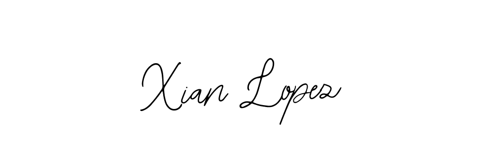 Make a beautiful signature design for name Xian Lopez. With this signature (Bearetta-2O07w) style, you can create a handwritten signature for free. Xian Lopez signature style 12 images and pictures png