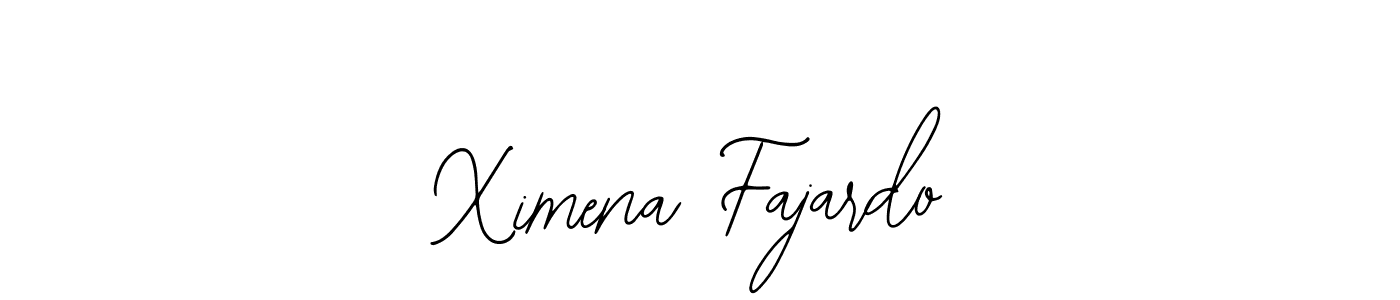 if you are searching for the best signature style for your name Ximena Fajardo. so please give up your signature search. here we have designed multiple signature styles  using Bearetta-2O07w. Ximena Fajardo signature style 12 images and pictures png