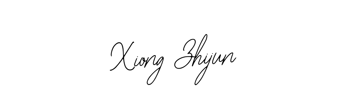 You should practise on your own different ways (Bearetta-2O07w) to write your name (Xiong Zhijun) in signature. don't let someone else do it for you. Xiong Zhijun signature style 12 images and pictures png