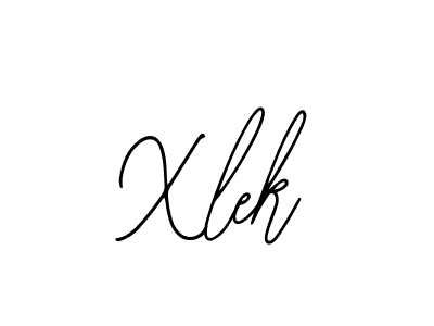 You should practise on your own different ways (Bearetta-2O07w) to write your name (Xlek) in signature. don't let someone else do it for you. Xlek signature style 12 images and pictures png