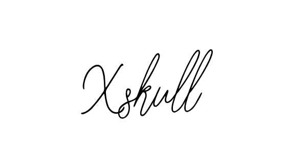 You should practise on your own different ways (Bearetta-2O07w) to write your name (Xskull) in signature. don't let someone else do it for you. Xskull signature style 12 images and pictures png