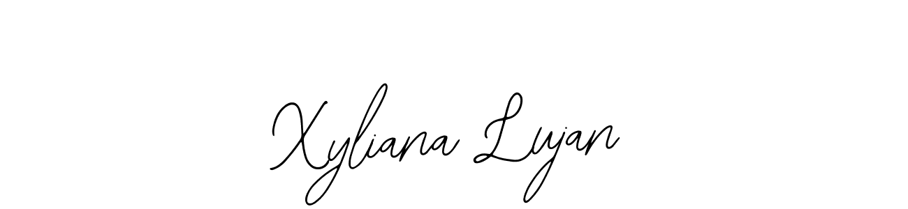 How to make Xyliana Lujan name signature. Use Bearetta-2O07w style for creating short signs online. This is the latest handwritten sign. Xyliana Lujan signature style 12 images and pictures png