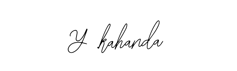 Similarly Bearetta-2O07w is the best handwritten signature design. Signature creator online .You can use it as an online autograph creator for name Y .kahanda. Y .kahanda signature style 12 images and pictures png