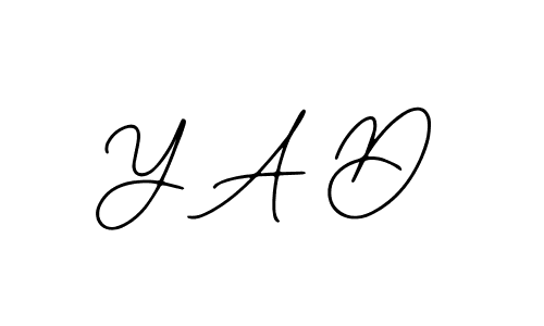 Create a beautiful signature design for name Y A D. With this signature (Bearetta-2O07w) fonts, you can make a handwritten signature for free. Y A D signature style 12 images and pictures png