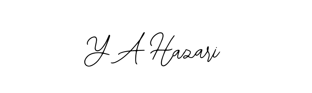 Make a beautiful signature design for name Y A Hazari. With this signature (Bearetta-2O07w) style, you can create a handwritten signature for free. Y A Hazari signature style 12 images and pictures png