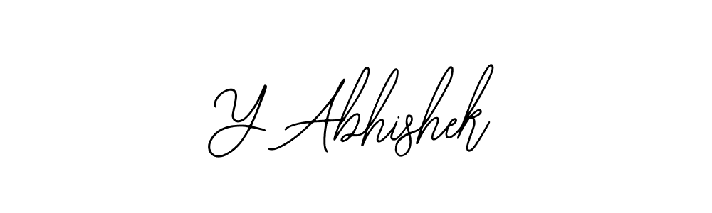 Create a beautiful signature design for name Y Abhishek. With this signature (Bearetta-2O07w) fonts, you can make a handwritten signature for free. Y Abhishek signature style 12 images and pictures png