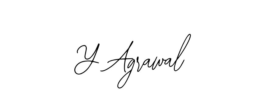 You should practise on your own different ways (Bearetta-2O07w) to write your name (Y Agrawal) in signature. don't let someone else do it for you. Y Agrawal signature style 12 images and pictures png