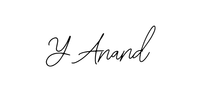 The best way (Bearetta-2O07w) to make a short signature is to pick only two or three words in your name. The name Y Anand include a total of six letters. For converting this name. Y Anand signature style 12 images and pictures png