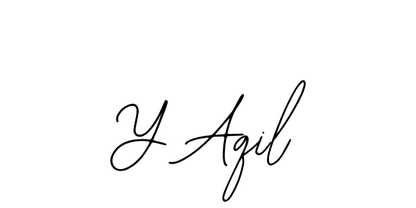 How to make Y Aqil signature? Bearetta-2O07w is a professional autograph style. Create handwritten signature for Y Aqil name. Y Aqil signature style 12 images and pictures png