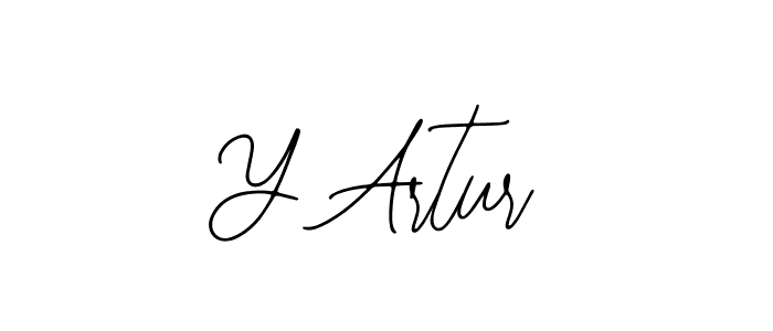 Design your own signature with our free online signature maker. With this signature software, you can create a handwritten (Bearetta-2O07w) signature for name Y Artur. Y Artur signature style 12 images and pictures png