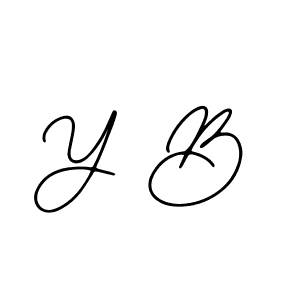 Make a beautiful signature design for name Y B. Use this online signature maker to create a handwritten signature for free. Y B signature style 12 images and pictures png