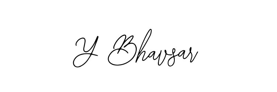 Design your own signature with our free online signature maker. With this signature software, you can create a handwritten (Bearetta-2O07w) signature for name Y Bhavsar. Y Bhavsar signature style 12 images and pictures png
