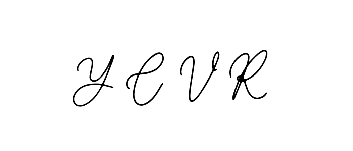 Design your own signature with our free online signature maker. With this signature software, you can create a handwritten (Bearetta-2O07w) signature for name Y C V R. Y C V R signature style 12 images and pictures png