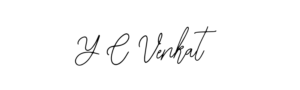 Design your own signature with our free online signature maker. With this signature software, you can create a handwritten (Bearetta-2O07w) signature for name Y C Venkat. Y C Venkat signature style 12 images and pictures png