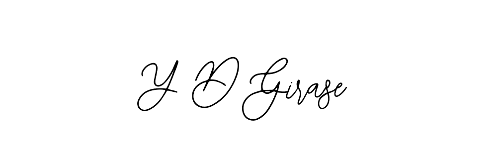 This is the best signature style for the Y D Girase name. Also you like these signature font (Bearetta-2O07w). Mix name signature. Y D Girase signature style 12 images and pictures png