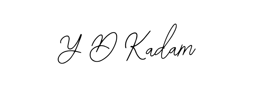 Also You can easily find your signature by using the search form. We will create Y D Kadam name handwritten signature images for you free of cost using Bearetta-2O07w sign style. Y D Kadam signature style 12 images and pictures png