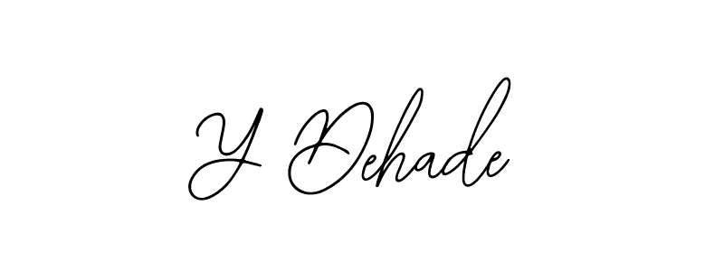 It looks lik you need a new signature style for name Y Dehade. Design unique handwritten (Bearetta-2O07w) signature with our free signature maker in just a few clicks. Y Dehade signature style 12 images and pictures png