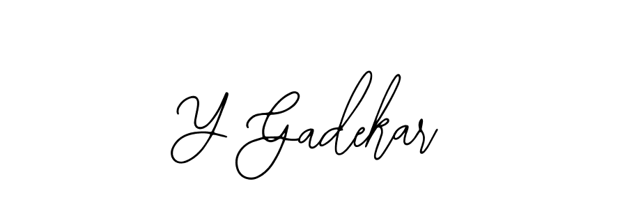 See photos of Y Gadekar official signature by Spectra . Check more albums & portfolios. Read reviews & check more about Bearetta-2O07w font. Y Gadekar signature style 12 images and pictures png