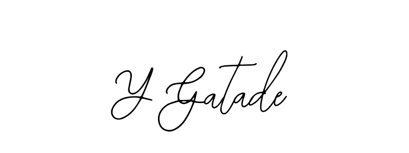 You can use this online signature creator to create a handwritten signature for the name Y Gatade. This is the best online autograph maker. Y Gatade signature style 12 images and pictures png