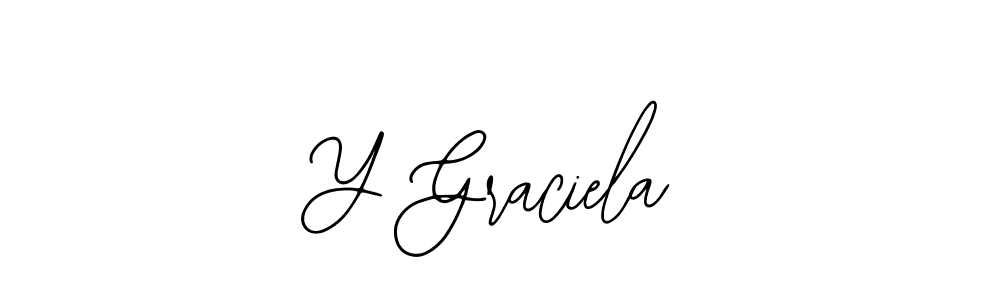 Use a signature maker to create a handwritten signature online. With this signature software, you can design (Bearetta-2O07w) your own signature for name Y Graciela. Y Graciela signature style 12 images and pictures png