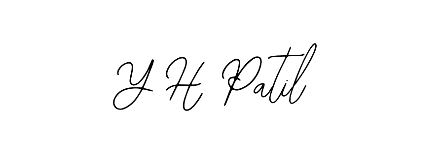 Also You can easily find your signature by using the search form. We will create Y H Patil name handwritten signature images for you free of cost using Bearetta-2O07w sign style. Y H Patil signature style 12 images and pictures png