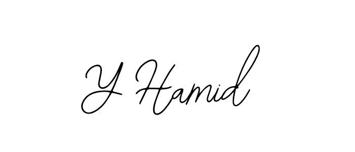 How to make Y Hamid signature? Bearetta-2O07w is a professional autograph style. Create handwritten signature for Y Hamid name. Y Hamid signature style 12 images and pictures png