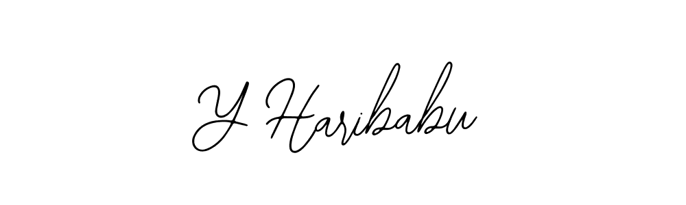 Design your own signature with our free online signature maker. With this signature software, you can create a handwritten (Bearetta-2O07w) signature for name Y Haribabu. Y Haribabu signature style 12 images and pictures png