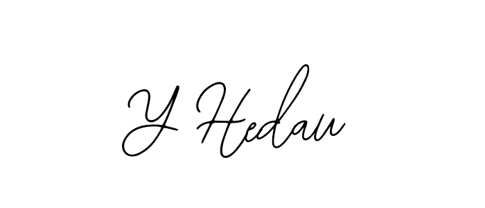 Also we have Y Hedau name is the best signature style. Create professional handwritten signature collection using Bearetta-2O07w autograph style. Y Hedau signature style 12 images and pictures png