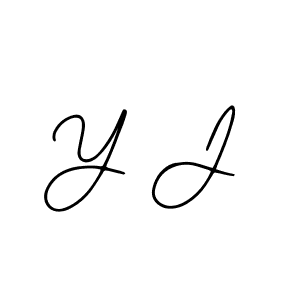 Design your own signature with our free online signature maker. With this signature software, you can create a handwritten (Bearetta-2O07w) signature for name Y J. Y J signature style 12 images and pictures png