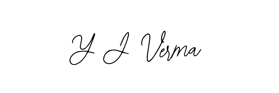 if you are searching for the best signature style for your name Y J Verma. so please give up your signature search. here we have designed multiple signature styles  using Bearetta-2O07w. Y J Verma signature style 12 images and pictures png