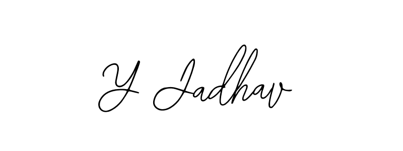 How to make Y Jadhav signature? Bearetta-2O07w is a professional autograph style. Create handwritten signature for Y Jadhav name. Y Jadhav signature style 12 images and pictures png