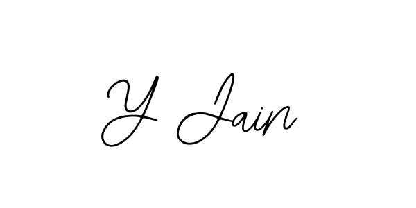 Create a beautiful signature design for name Y Jain. With this signature (Bearetta-2O07w) fonts, you can make a handwritten signature for free. Y Jain signature style 12 images and pictures png