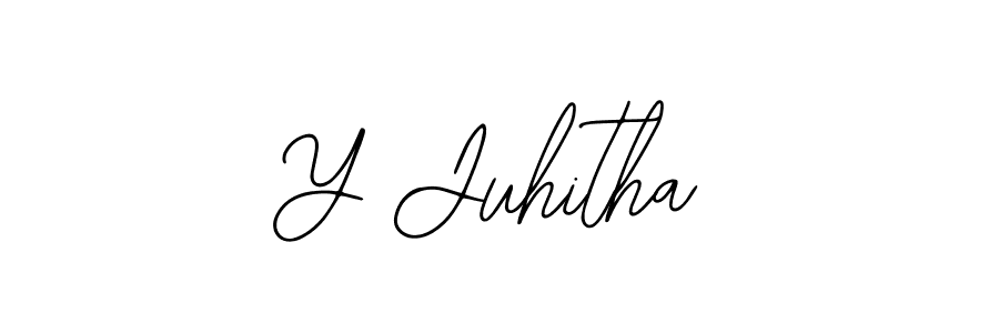 Y Juhitha stylish signature style. Best Handwritten Sign (Bearetta-2O07w) for my name. Handwritten Signature Collection Ideas for my name Y Juhitha. Y Juhitha signature style 12 images and pictures png