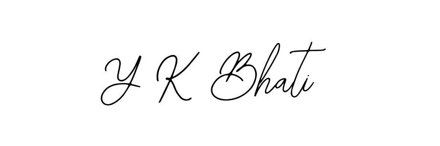 Make a beautiful signature design for name Y K Bhati. Use this online signature maker to create a handwritten signature for free. Y K Bhati signature style 12 images and pictures png