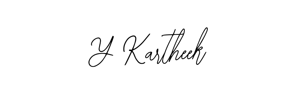 if you are searching for the best signature style for your name Y Kartheek. so please give up your signature search. here we have designed multiple signature styles  using Bearetta-2O07w. Y Kartheek signature style 12 images and pictures png