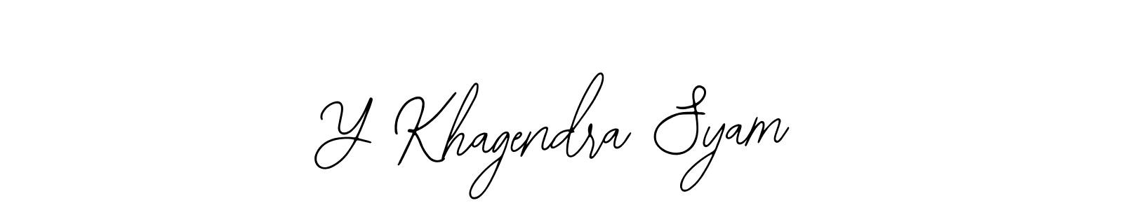 It looks lik you need a new signature style for name Y Khagendra Syam. Design unique handwritten (Bearetta-2O07w) signature with our free signature maker in just a few clicks. Y Khagendra Syam signature style 12 images and pictures png