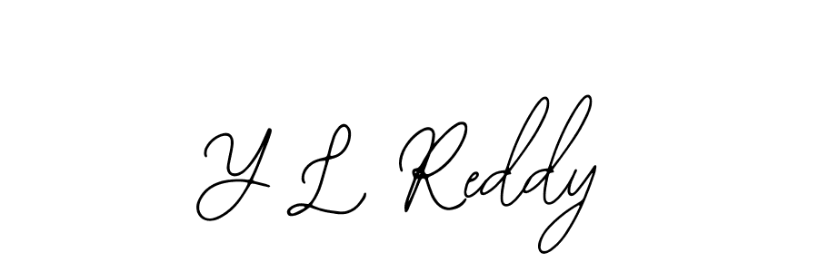 Bearetta-2O07w is a professional signature style that is perfect for those who want to add a touch of class to their signature. It is also a great choice for those who want to make their signature more unique. Get Y L Reddy name to fancy signature for free. Y L Reddy signature style 12 images and pictures png