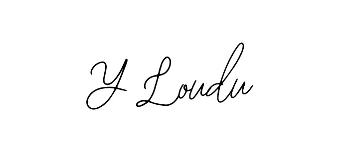 How to Draw Y Loudu signature style? Bearetta-2O07w is a latest design signature styles for name Y Loudu. Y Loudu signature style 12 images and pictures png