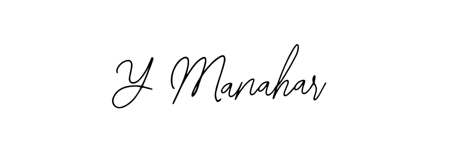 Make a short Y Manahar signature style. Manage your documents anywhere anytime using Bearetta-2O07w. Create and add eSignatures, submit forms, share and send files easily. Y Manahar signature style 12 images and pictures png