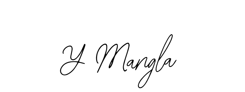 Similarly Bearetta-2O07w is the best handwritten signature design. Signature creator online .You can use it as an online autograph creator for name Y Mangla. Y Mangla signature style 12 images and pictures png