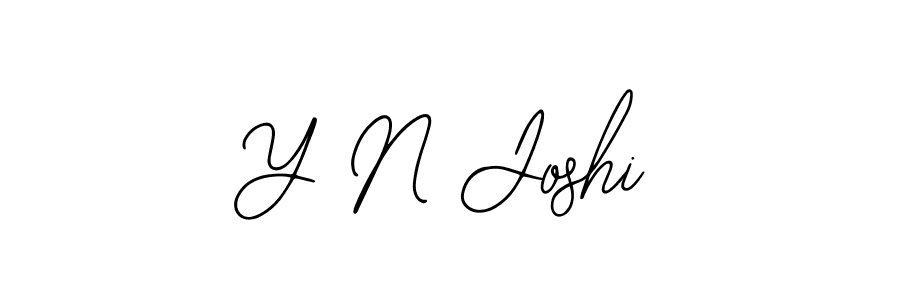 Make a beautiful signature design for name Y N Joshi. With this signature (Bearetta-2O07w) style, you can create a handwritten signature for free. Y N Joshi signature style 12 images and pictures png