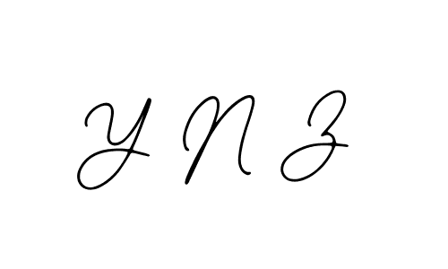 Similarly Bearetta-2O07w is the best handwritten signature design. Signature creator online .You can use it as an online autograph creator for name Y N Z. Y N Z signature style 12 images and pictures png