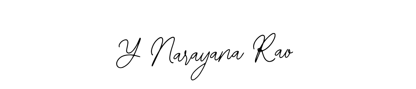 Y Narayana Rao stylish signature style. Best Handwritten Sign (Bearetta-2O07w) for my name. Handwritten Signature Collection Ideas for my name Y Narayana Rao. Y Narayana Rao signature style 12 images and pictures png